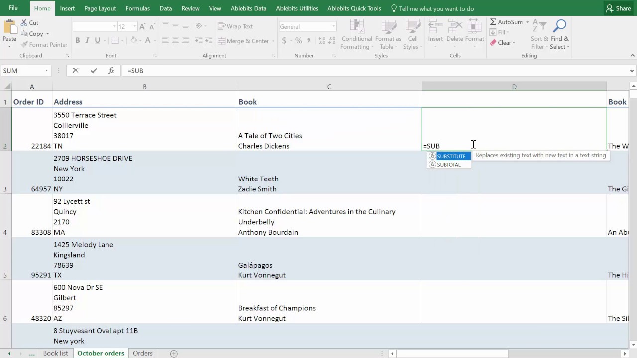 How to remove line breaks in excel 2016